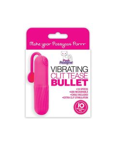 Pink Pussycat Vibrating Clit Tease Bullet - Pink