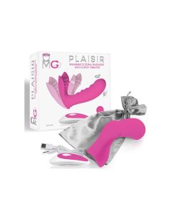 OMG Plaisir Wearable Clitoral Massager w/G-Spot Vibrator - Pink