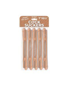 Cock Suckers Pecker Straws - Caramel Lovers Pack of 10