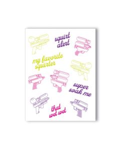 Squirt Alert Naughty Greeting Card