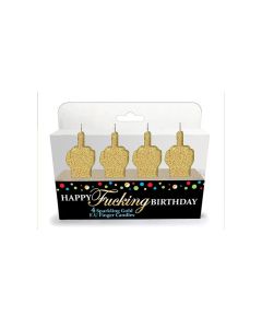 Happy Fucking Birthday FU Candle Set