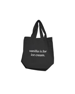 Nobu Vanilla Is For Ice Cream Reusable Tote - Black