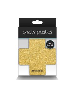 Pretty Pasties Glitter Cross - 2 Pair