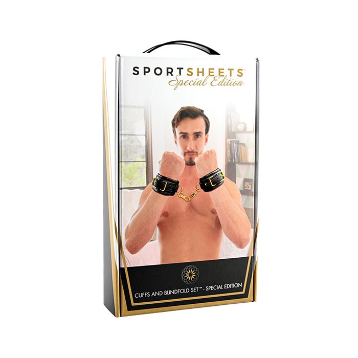 Sportsheets Cuffs & Blindfold Set - Special Edition